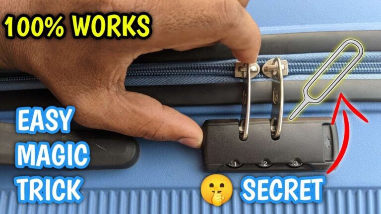 How To Open Suitcase Lock