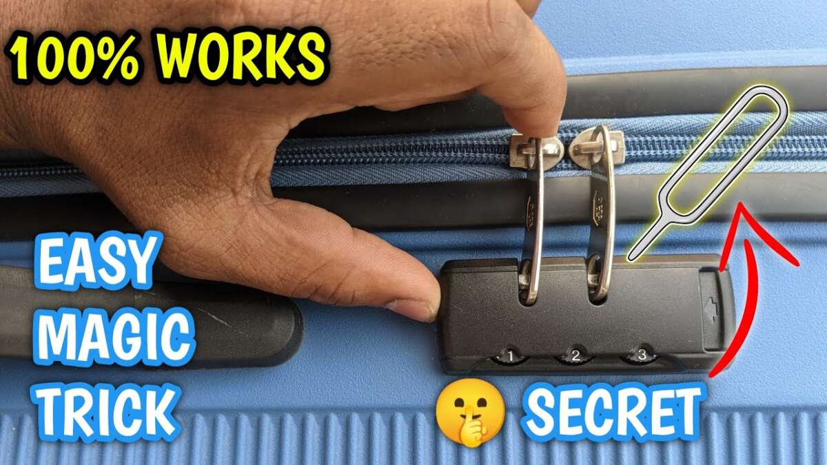 How To Open Suitcase Lock