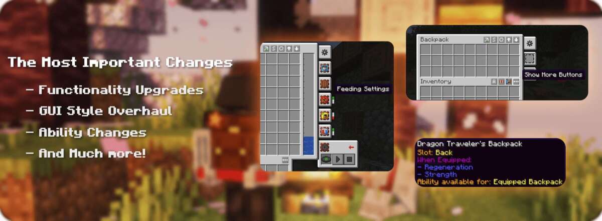 How To Take Off Traveler's Backpack Minecraft