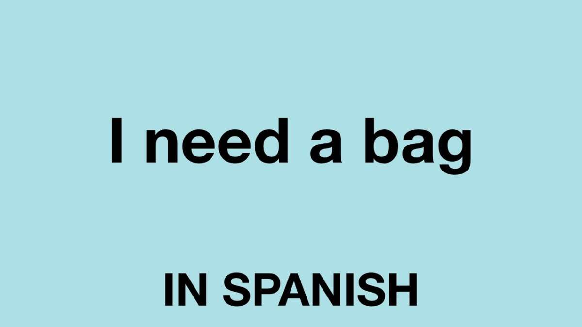 How Do You Say Bag In Spanish