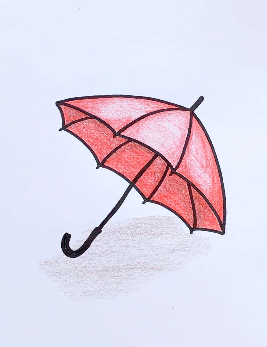How To Draw An Umbrella