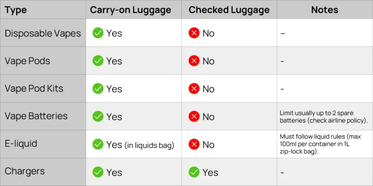 What Happens If You Put A Vape In Checked Luggage