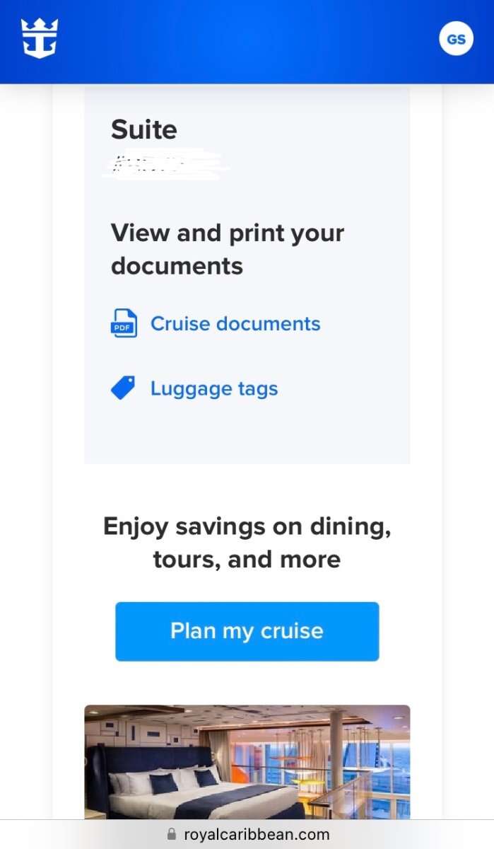Where To Find Luggage Tags On Royal Caribbean App